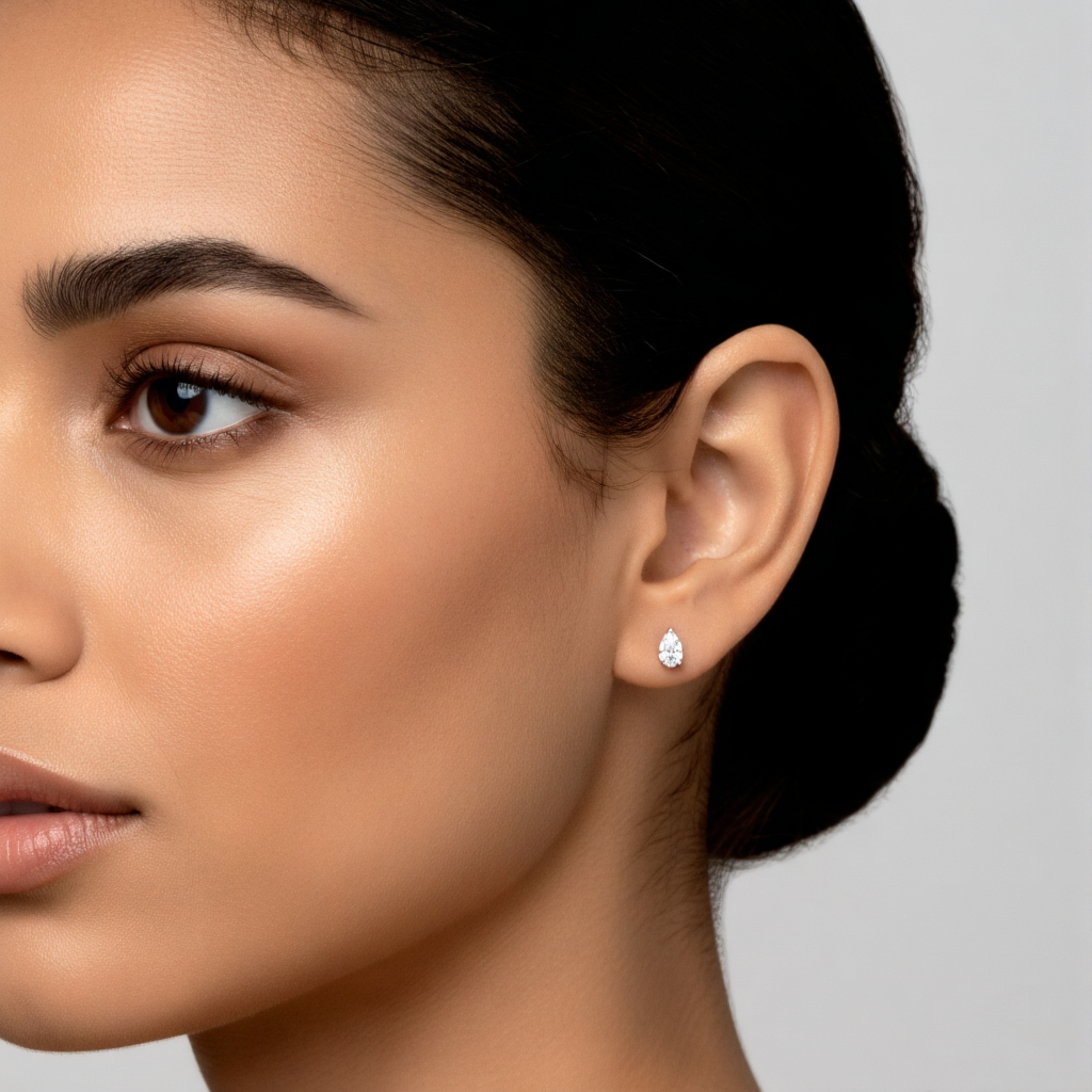 NUT Pear — 18k Gold Pear-Cut Diamond Piercing