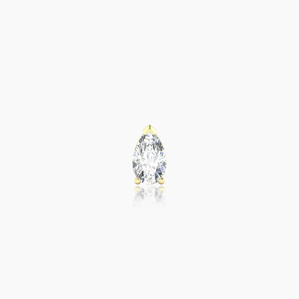 NUT Pear — 18k Gold Pear-Cut Diamond Piercing