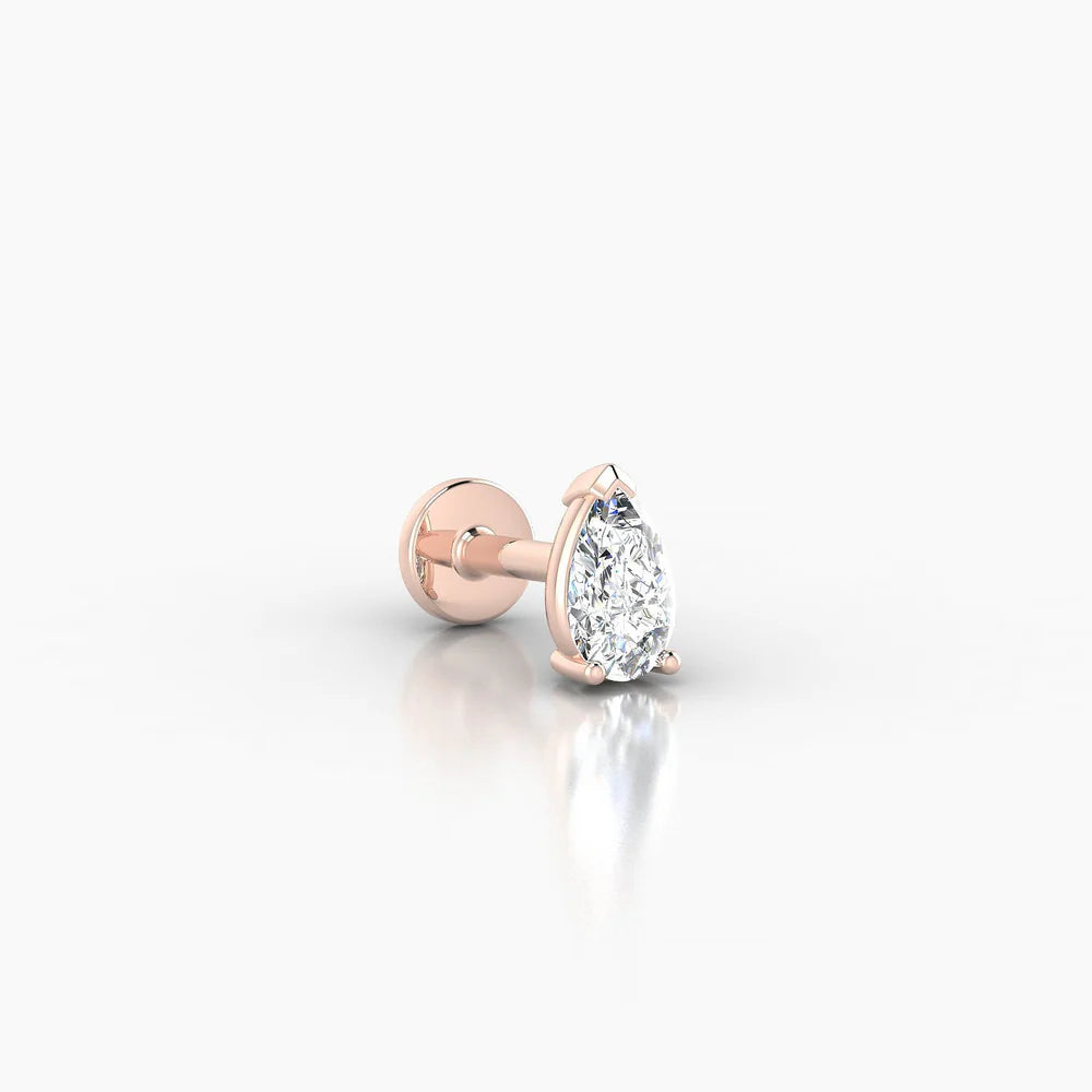 NUT Pear — 18k Gold Pear-Cut Diamond Piercing