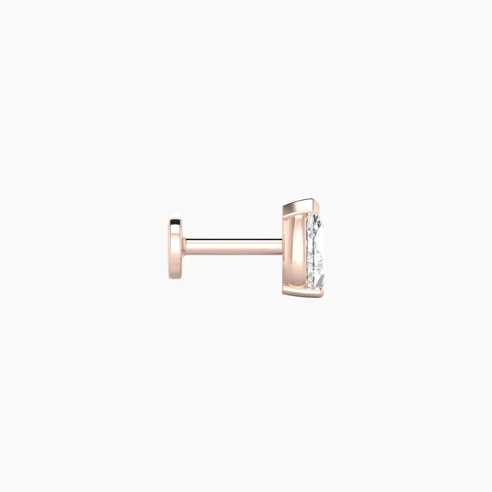 NUT Pear — 18k Gold Pear-Cut Diamond Piercing