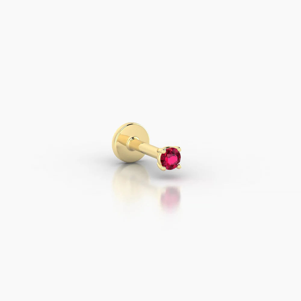 Ruby Nose Piercing in 18k Gold – NUT | NAZ