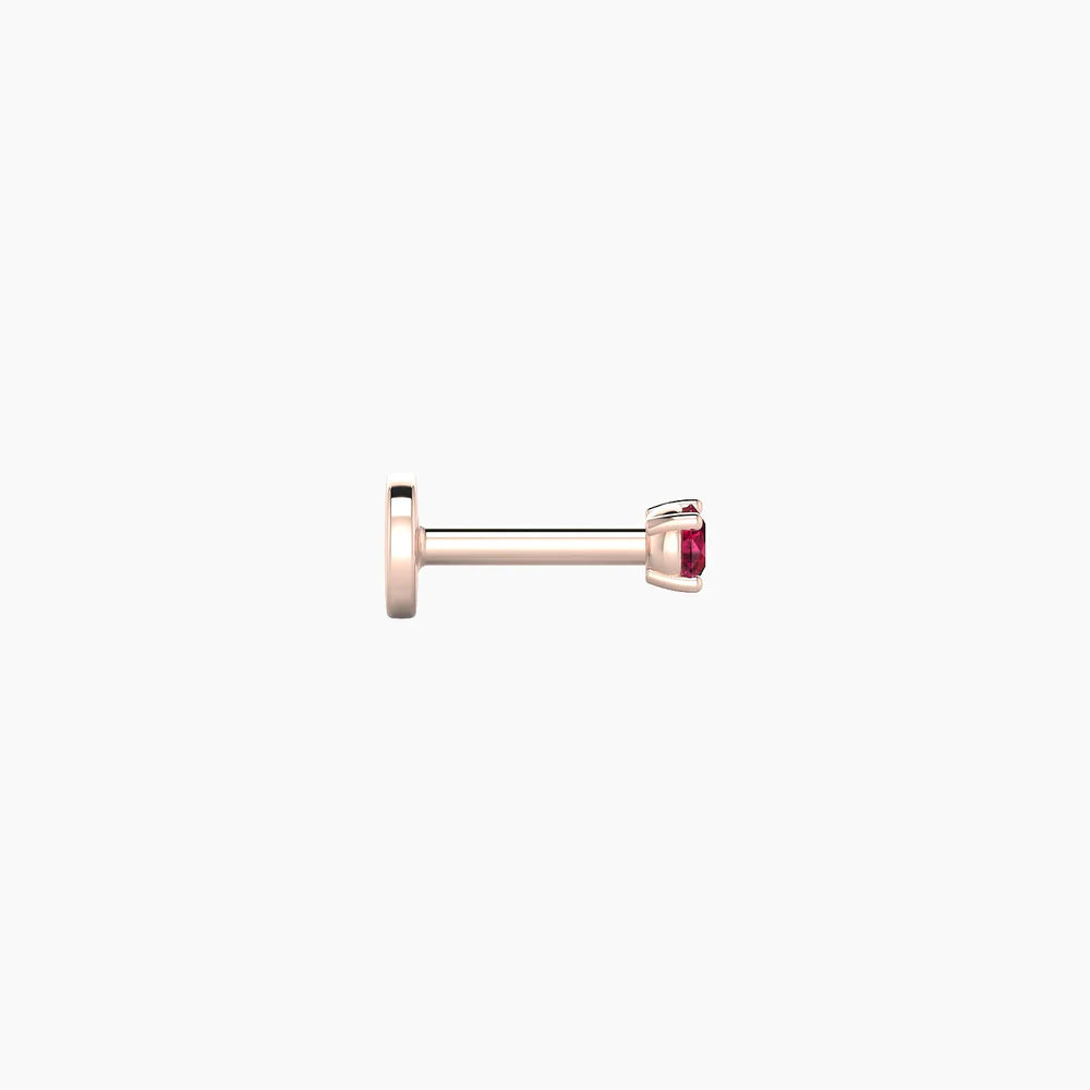 Ruby Nose Piercing in 18k Gold – NUT | NAZ