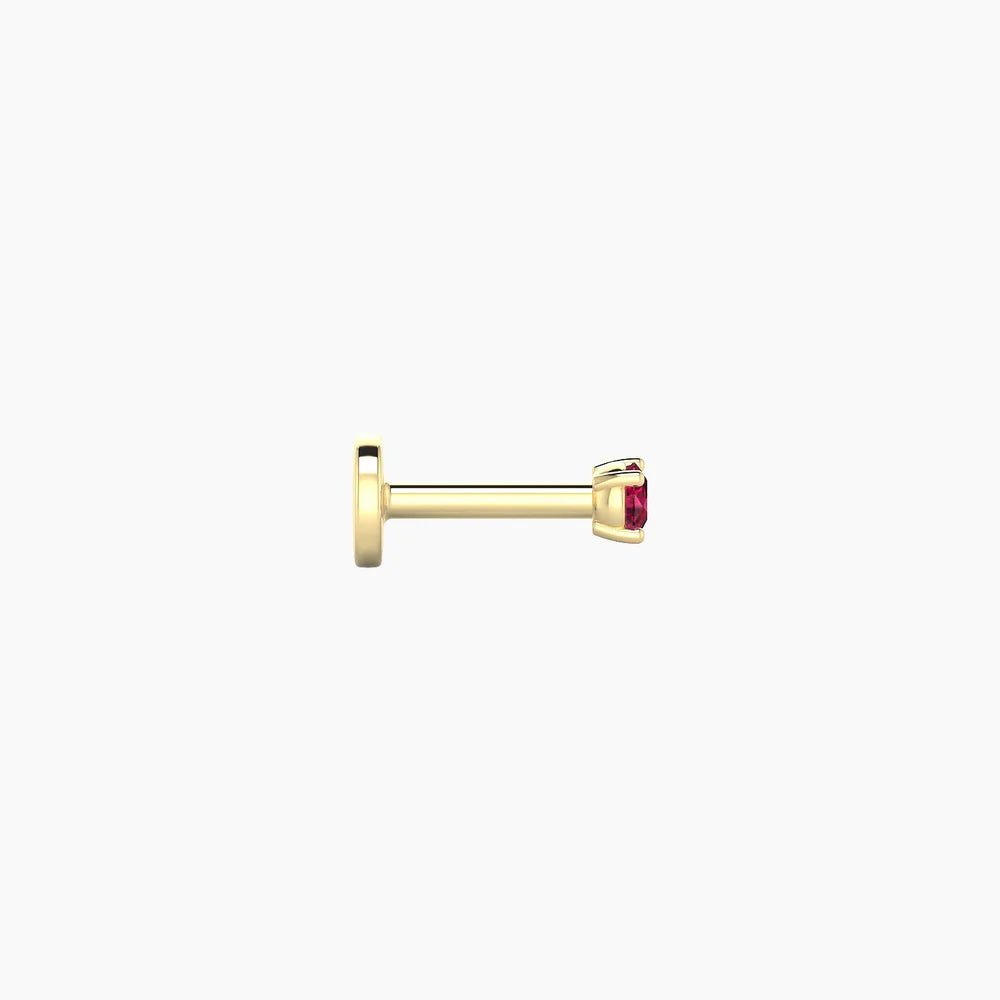 Ruby Nose Piercing in 18k Gold – NUT | NAZ
