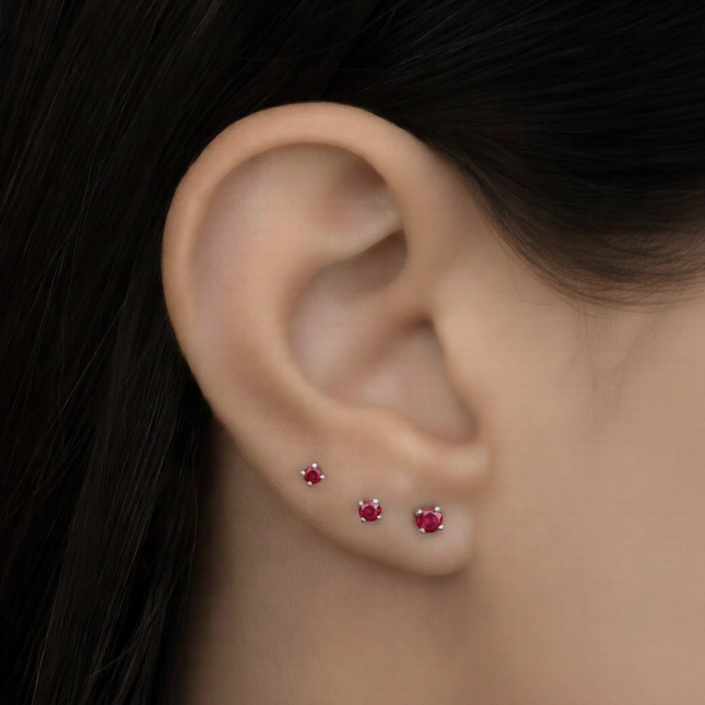 Ruby Nose Piercing in 18k Gold – NUT | NAZ