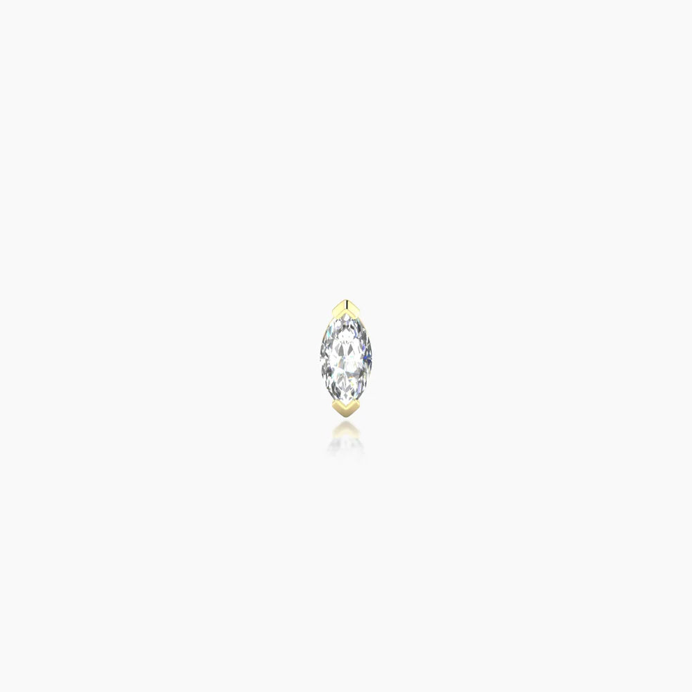 NUT Marquise — 18k Gold Marquise-Cut Diamond Ear Piercing