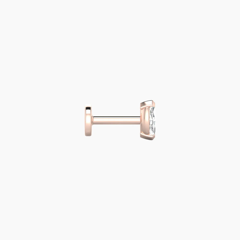 NUT Marquise — 18k Gold Marquise-Cut Diamond Ear Piercing