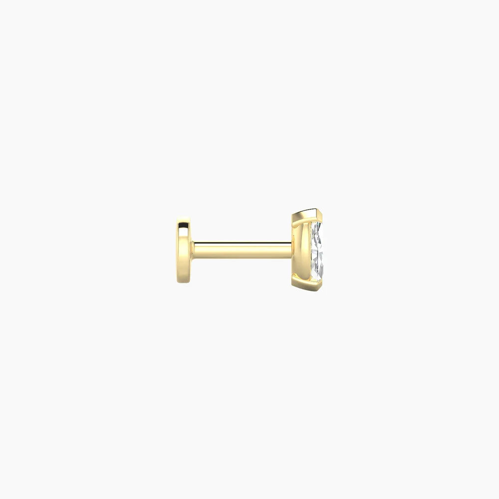 NUT Marquise — 18k Gold Marquise-Cut Diamond Ear Piercing