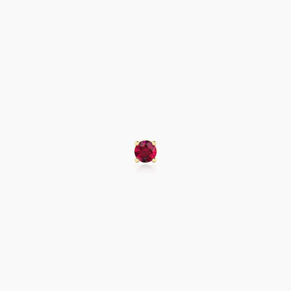 Ruby Nose Piercing in 18k Gold – NUT | NAZ