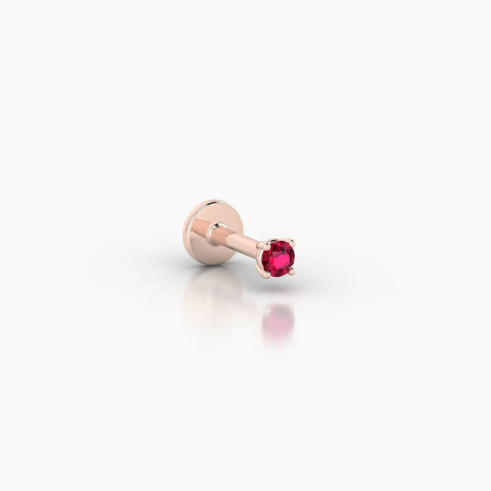Ruby Nose Piercing in 18k Gold – NUT | NAZ