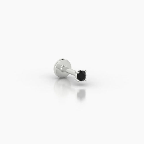 Black Diamond Nose Piercing 18k Gold | NAZ